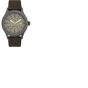 Timex Expedition Scout Montre pour homme avec bracelet en cuir 40 mm TW4B23100