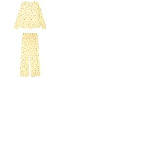 Women'secret Long Pyjama Multilicense Happy Snoopy, Citronier, M Femme