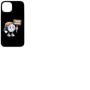 Rouleau de Sushi d'équipe, Mascotte de Poisson cru, Cuisine Japonaise Coque pour iPhone 13