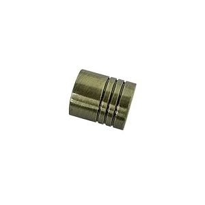 Gardinia Embout Cylindre pour Tringle Ø 16 mm, Laiton Antique, 2,6 cm