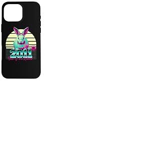 2011 Année du Lapin Anniversaire 80s Zodiaque Chinois rétro Coque pour iPhone 16 Pro Max