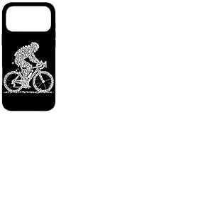 Cool Cyclist Silhouette Bike Rider Cycling Tools Road Bike Coque pour iPhone 17 Pro Max