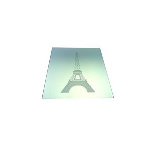 Aulica 456501 Tour Eiffel Set de 2 Dessous d'Assiette Gris
