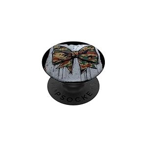 Ancien n&oelig;ud Camouflage Camouflage pour Chasse Vintage PopSockets PopGrip Adh&eacute;sif