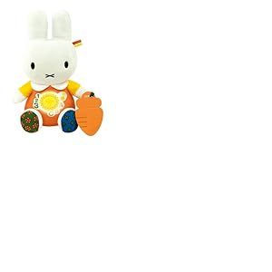 Clementoni - 56185 - Nijntje - Pratende Knuffel - Babyspeelgoed, Cijfers en Letters, Sensorisch Spel, Nederlandse, Franse en Engelse Taal, Konijntje Interactief, Educatief Speelgoed 6-36 Maanden