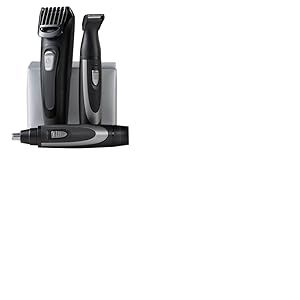 Remington The Works MB905 Kit de tondeuse &agrave; barbe avec lames en c&eacute;ramique avanc&eacute;es (kit de 6 pi&egrave;ces : tondeuse &agrave; barbe et tondeuse de pr&eacute;cision avec peigne &agrave; chaumes, tondeuse nez et oreille,