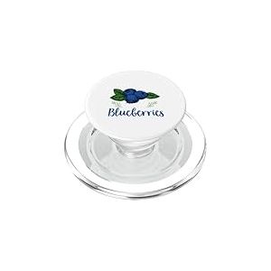 Blueberry Fruit - Je suis Juste là pour Les myrtilles PopSockets PopGrip pour MagSafe