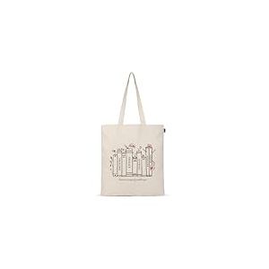 Ecoright Sac Toile Coton, Imprimée Sac Course Reutilisable, Petit Tissu Coton Sac Fourre Tout, Sac Cabas Femme Pour Courses