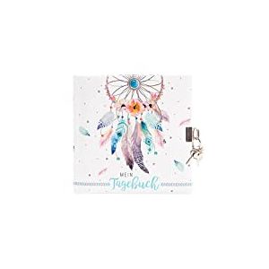 goldbuch 44 205 Journal pour enfant, 96 pages blanches, bloc-notes verrouillable, avec cadenas et 2 clés, couverture avec impression artistique, environ 16,5 x 16,5 cm, blanc