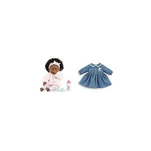 Corolle Lot de Mon Premier Poupon, Bébé Calin Caroline, 30cm, dès 18 Mois, 9000100820 Robe, Un Weekend à Paris, vêtement, pour Poupon 30cm, dès 18 Mois, 9000111050