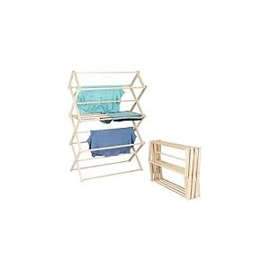Pennsylvania Woodworks Séchoir à Linge : Étendoir à Linge en Bois d'érable Massif pour Chemises, Jeans, vêtements pour Enfants et Plus Encore, séchoir Pliable Robuste, fabriqué aux États-Unis, Aucun