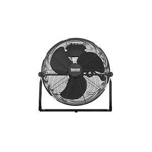 Taurus - Ventilateur de Sol Sirocco 14 | Inclinaison R&eacute;glable | 3 Vitesses | H&eacute;lices M&eacute;talliques 35 cm | Pieds Antid&eacute;rapants | Grille Amovible pour Nettoyage Facile | Silencieux