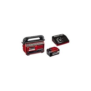 Einhell Compresseur sans fil PRESSITO 18/25 Power X-Change (18V, 11 bar max., kit de 3 adaptateurs, avec flexible haute pression 71 cm et flexible basse pression 1,6 m) avec Chargeur et Batterie 5,2Ah