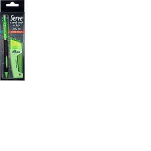 Servez un tube de plomb 0,7 et un gommeur &agrave; double effet + stylo m&eacute;canique cr&eacute;atif 0,7 dans un coffret cadeau pour animal domestique (vert/pomme)