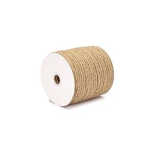 Corde de Jute Naturelle Torsad&eacute;e - 4 mm x 40 m | Ficelle Robuste pour Bricolage, Jardinage, D&eacute;coration et Artisanat