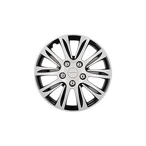 Cartrend 10627 Enjoliveurs de Voiture Enjoliveurs Laredo 4 er Set, 38,10 cm (15 Pouces) Noir/Argent
