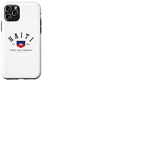 Cadeau ami ha&iuml;ti Drapeau ha&iuml;ti Port-au-Prince ha&iuml;ti Cadeau Coque pour iPhone 11 Pro