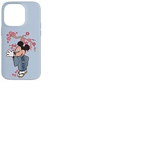 Disney Mickey Mouse in Kimono Cherry Blossoms Spring Sakura Coque pour iPhone 14 Pro