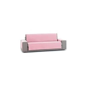 ECOMMERC3 Housse de canapé 3 Places élastique et Polyvalente - Couleur Rose, Protecteur Facile à Installer avec élastiques réglables - Renouvelle et protège l'assise, Le Dossier et Les Bras