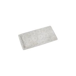 Plateau Central rectangulaire en résine Blanche 29 x 15 x 1,5 cm