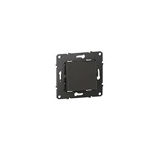 BTicino - Interrupteur ou va-et-vient Alt&egrave;ge 10A avec connexion &agrave; bornes automatiques - finition Nuit