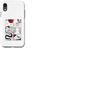 Chemise Dragon Japonais Tatouage Coucher de Soleil Streetwear Coque pour iPhone XR