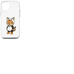 Costume de Tigre Kawaii en Panda pour Filles et Enfants Amateurs de Tigre Coque pour iPhone 12/12 Pro