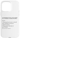Définition du poste de gynécologue personnalisée drôle gynécologie Coque pour iPhone 15 Pro Max