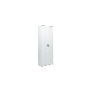 Inter Link - Armoire multi-usages - Armoire à balais - Armoire de nettoyage -Armoire de ménage - 2 portes - 3 étagères - Largeur:70cm - Profondeur:34cm - Hauteur:190cm - Arconati HHS – Blanc