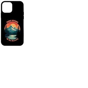 Funny Camping Hiking Think Outside No Box Necessary Coque pour iPhone 12 mini