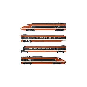 Jouef - HJ2425 - SNCF, TGV Sud-Est Version Inaugurale 1981, Pack de 4 Unités, Locomotive Électrique