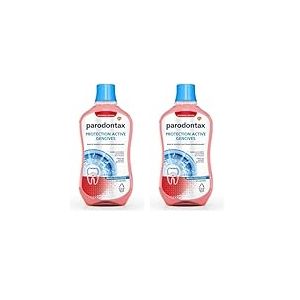 Parodontax Bain de Bouche Quotidien, Protection Active, Pour Les Gencives et Des Dents Saines, Extra Fraiche, Sans Alcool, 500 ml (Lot de 2)