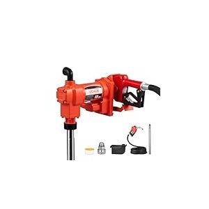 VEVOR Pompe Transfert Carburant 230 V CA Pompe Transfert Diesel &Eacute;lectrique 57 L/min, avec Pistolet Carburant Arr&ecirc;t Automatique, Tuyau de Refoulement, pour Essence, K&eacute;ros&egrave;ne, Biodiesel, M&eacute;lange &Eacute;thanol