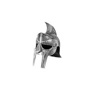 W WIDMANN MILANO Party Fashion 29149 - Casque de gladiateur avec visière en plastique dur, pour adultes, romain, médiéval, guerrier