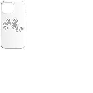 Nerdy Black Dragon Curve Fracttal Geometry Math Teacher Geek Coque pour iPhone 16 Pro Max