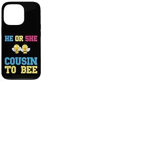 He Or She Cousin To Bee Baby Shower Party Révélation du sexe Coque pour iPhone 13 Pro