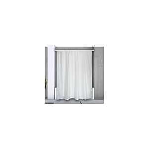 Spirella, Barre Tringle pour Rideau de Douche ou Baignoire Extensible sans perçage en Alu, Modèle Surprise, Adapté à Tous Les Rideaux, Glisseurs Inclus, 75-125cm, Blanc