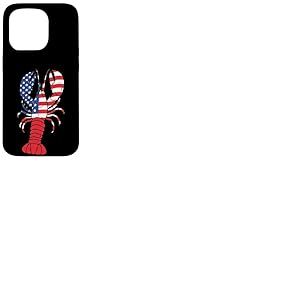 &Eacute;crevisse Homard Drapeau am&eacute;ricain &eacute;crevisses patriotiques Hommes Femmes Enfants Coque pour iPhone 15 Pro