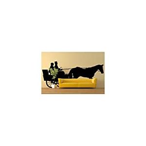 Tatoutex Stickers Attelage - Bleu Clair, L 206cm x H 90cm