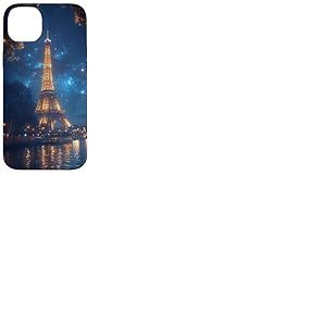 Coque pour iPhone 14 Plus Tour Eiffel Paris France la nuit majestueuse