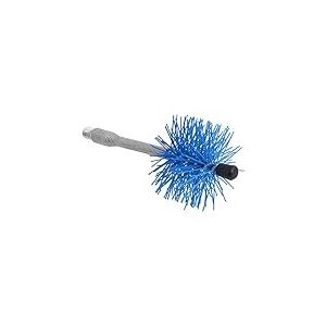 Saturnia 22020700 Brosse/hérisson de ramonage Nylon Axe flexible 80 mm