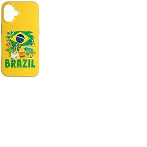Drapeau du Brésil - Idée de Tenue pour Enfants - Drapeau du Brésil et du Brésil Coque pour iPhone 16