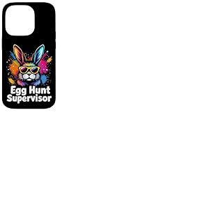 Chasse aux œufs Superviseur Lapin de Pâques Coque pour iPhone 14 Pro