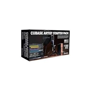 Steinberg Cubase Artist Starter Pack - Interface audio UR12 USB 2.0 avec microphone, protection anti-pop, pied de table et Cubase Artist