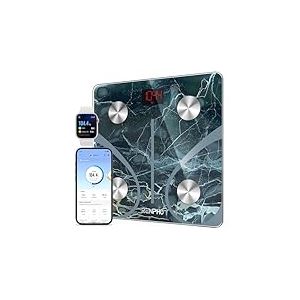 Balance Impedancemetre RENPHO, Pese Personnes Connect&eacute;e &Eacute;lectronique avec Affichage Digital, Balance Pese Personne avec 13 Donn&eacute;es Corporelles