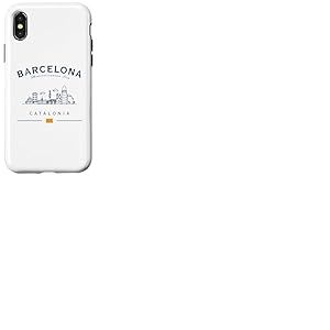 Drapeau de Barcelone Catalogne Sagrada Família Souvenir Coque pour iPhone X/XS