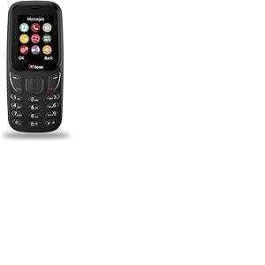 TTfone TT170 Téléphone Mobile Débloqué à Fonctions Simples avec Écran de 1,8 Pouces (Noir, avec Chargeur)