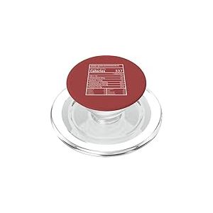 Panneau de donn&eacute;es nutritives sur Les Haricots Rouges Design de Typographie Minimale PopSockets PopGrip pour MagSafe