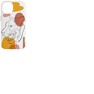 Unique Tiger Line Art Aesthetic for Women and Tiger Lover Coque pour iPhone 14