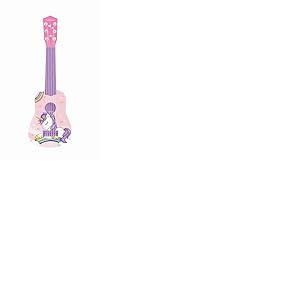 Lexibook Ma première Guitare Licorne pour Enfant, 6 Cordes, 53 cm, Guide Inclus, Rose/Bleu, K200UNILXB
